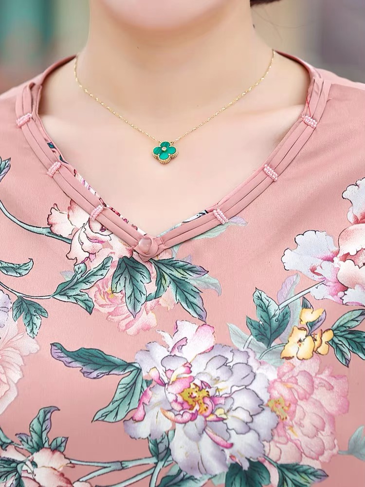 Áo đẹp tặng mẹ- áo lụa quảng châu cao cấp