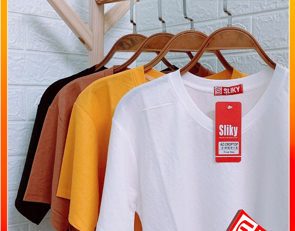 Áo croptop form rộng cổ tim - GEN J