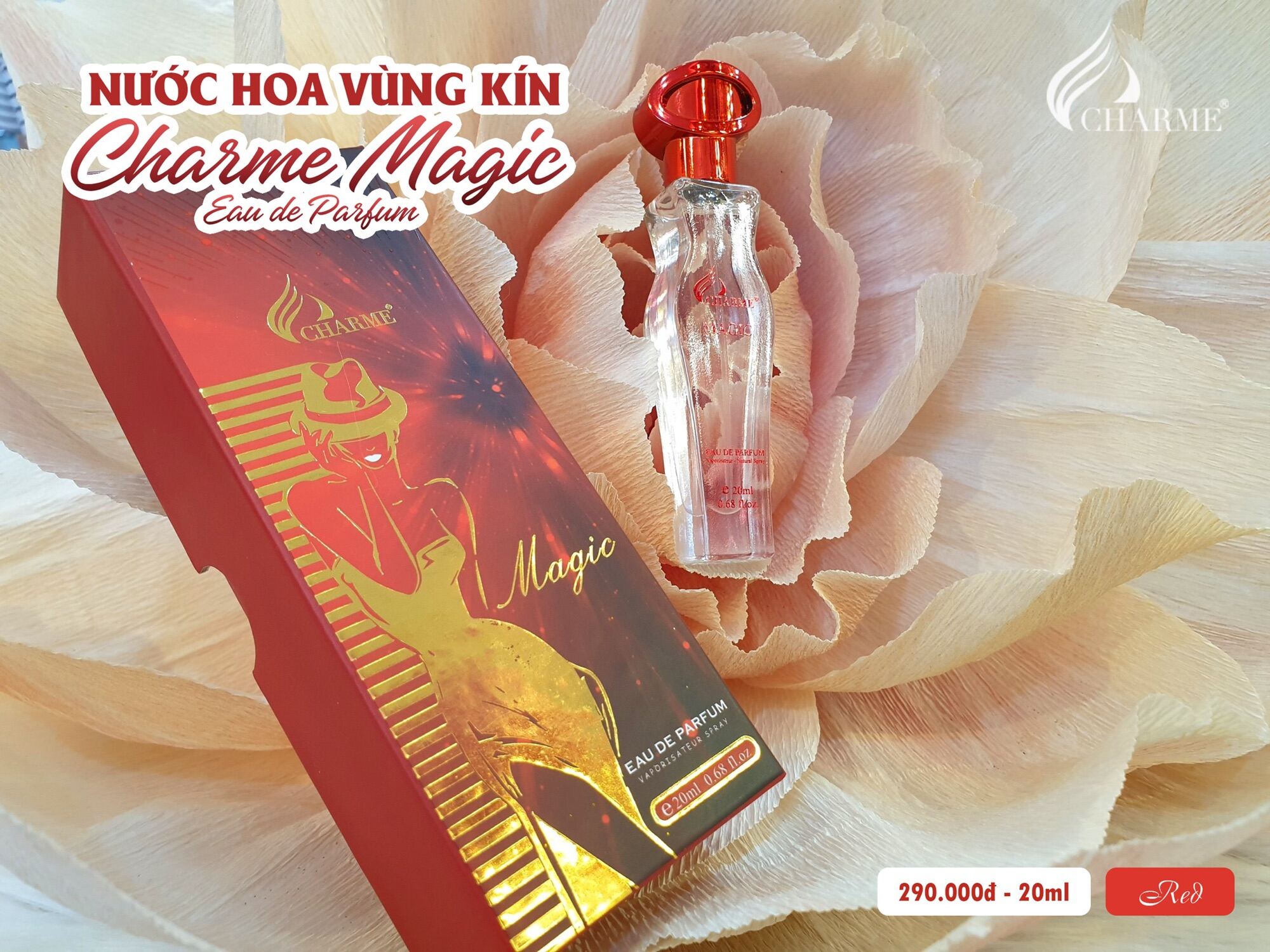 Nước hoa vùng kín char.me magic 5ml ( mẫu mới )