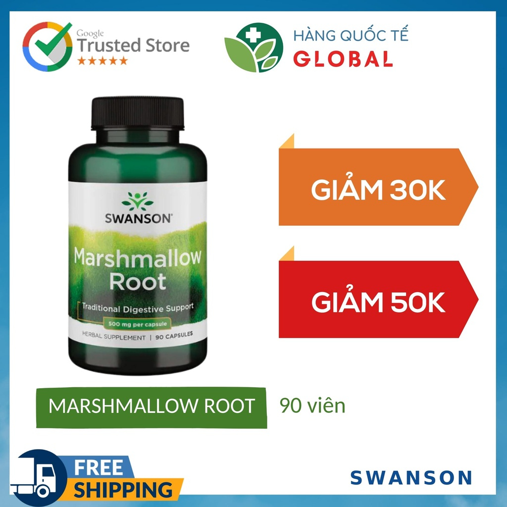 Swanson marshmallow root, 90 pills, pills to improve digestive health