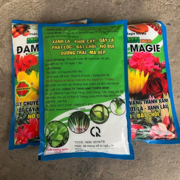 [ SALE ] Phân Bón Đạm Magie Nitrate Thiên Bình (gói 1kg)