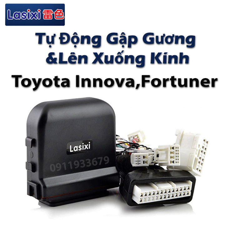 HCM- Tự động gập gương và lên xuống kính xe Toyota Innova,Fortuner 2017 đến 2022