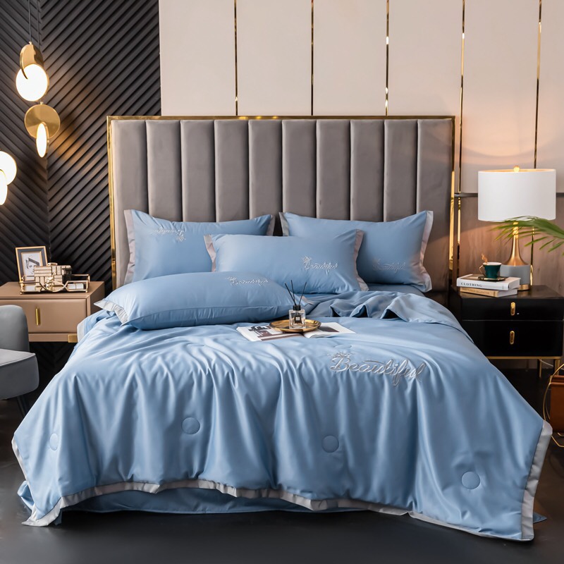 bộ chăn hè ga gối phi lụa Beautiful 4 món mềm mượt thoáng mát,miễn phí bo chun.