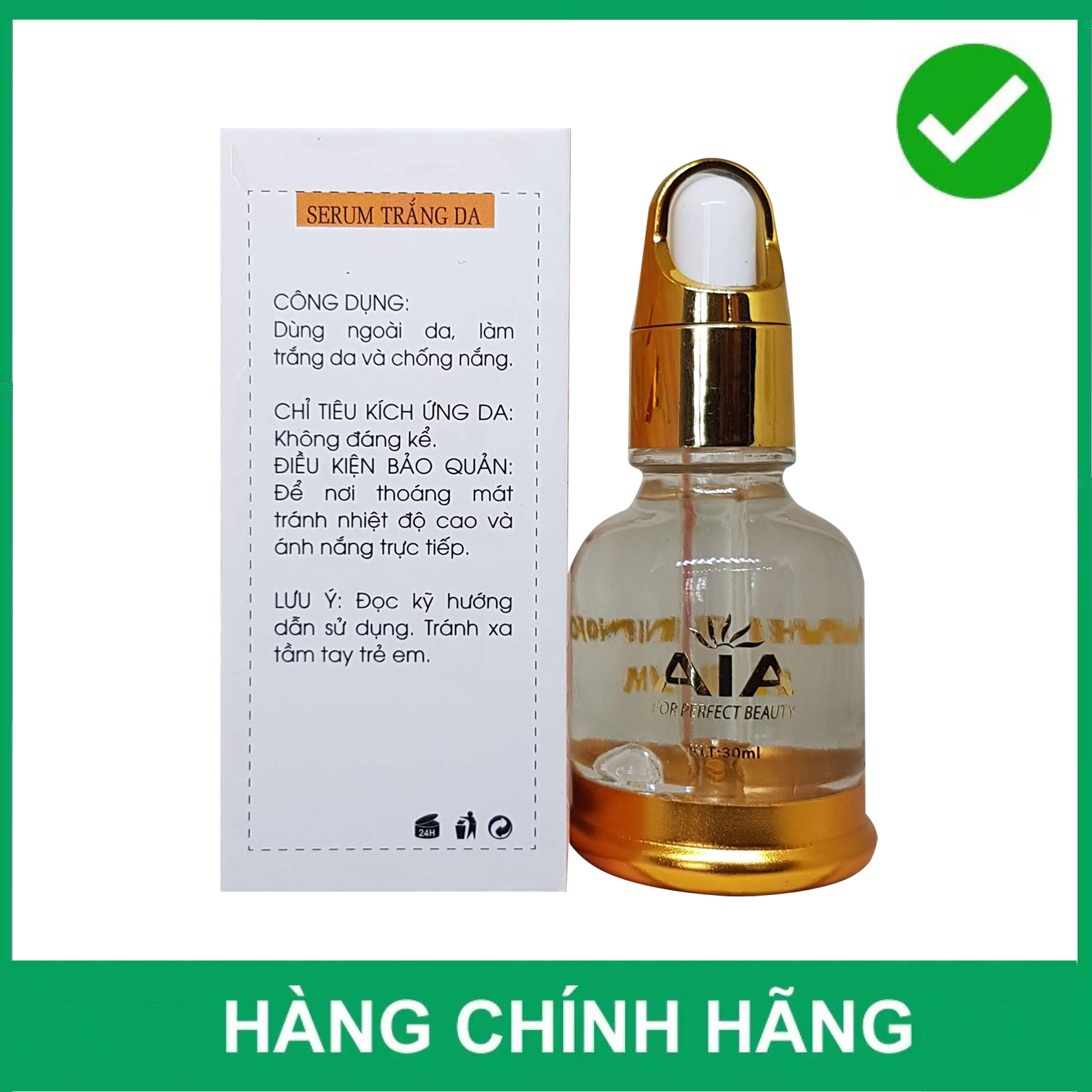 [HCM]SERUM TRẮNG DA AIA 30ML - MỸ PHẨM AIA