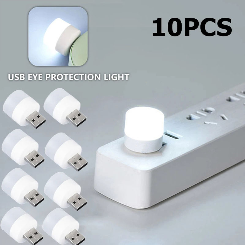 Bóng đèn ngủ đọc sách LED USB mini bảo vệ mắt với cổng USB