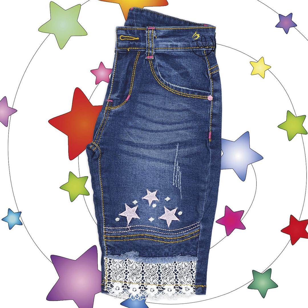 Quần jean thun lửng cho bé gái size đại