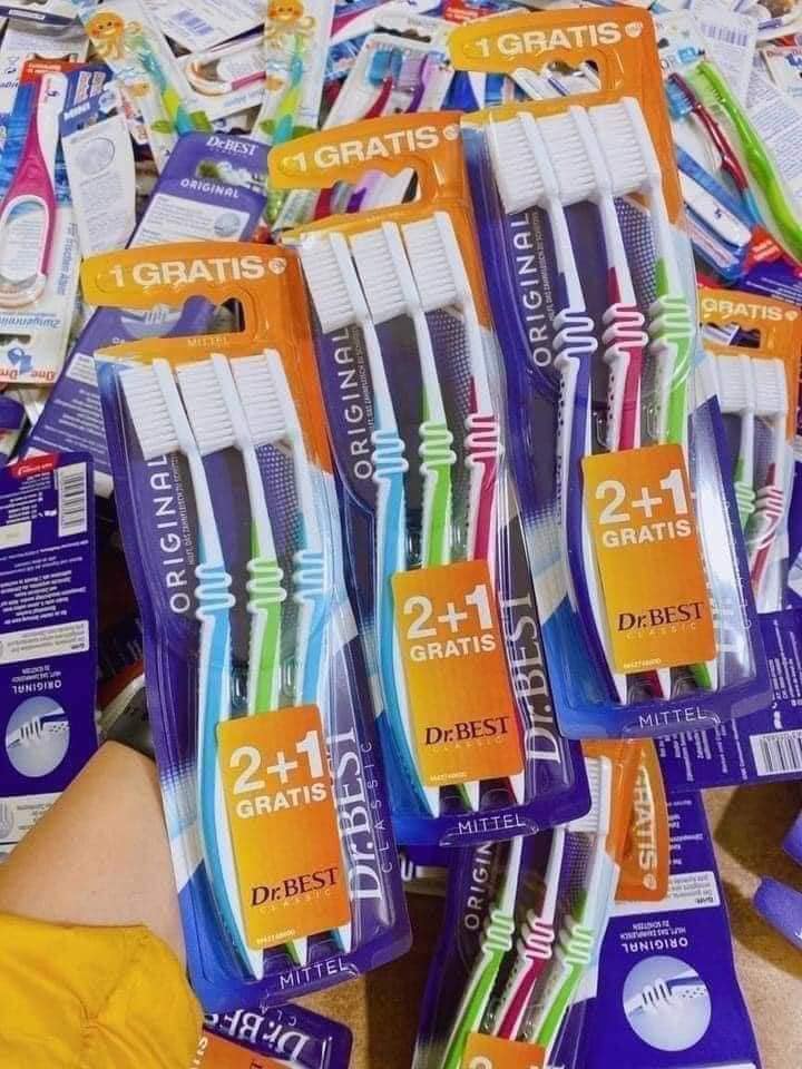 Sét 3 Bàn Chải Đánh Răng Dr.BEST Original Của Đức