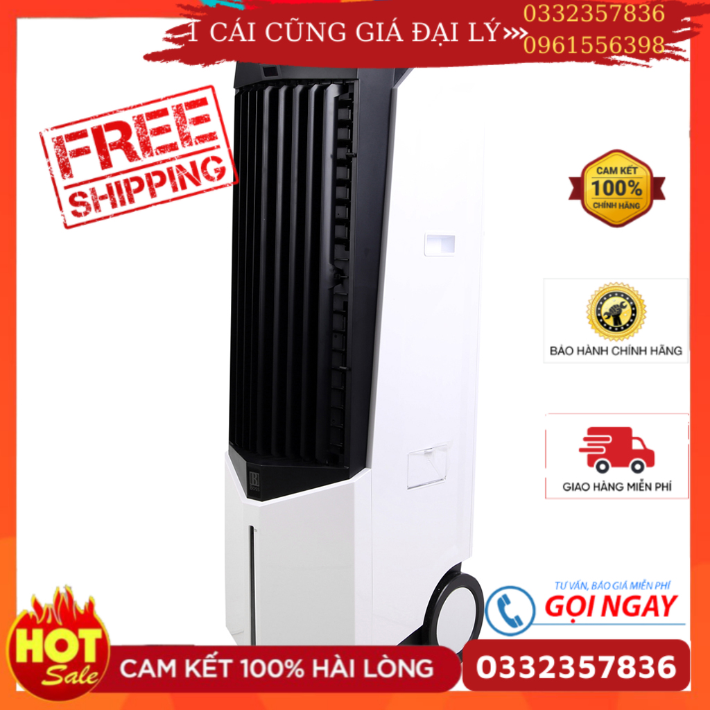Quạt điều hòa Boss S-106 trang bị điều khiển từ xa giúp tùy chỉnh dễ dàng