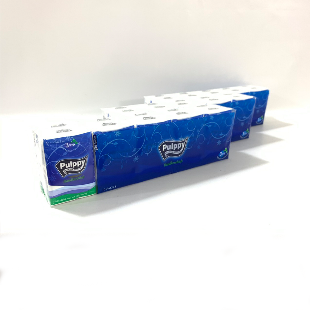 [LOẠI 1] LỐC 10 GÓI PULPPY BỎ TÚI - KHĂN GIẤY LỤA PULPPY