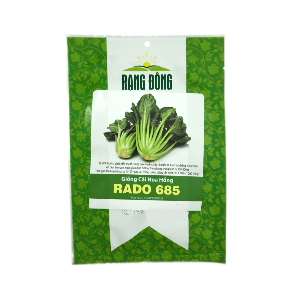 Hạt giống cải hoa hồng rạng đông rd 685 - gói 5 gram - nông nghiệp phố