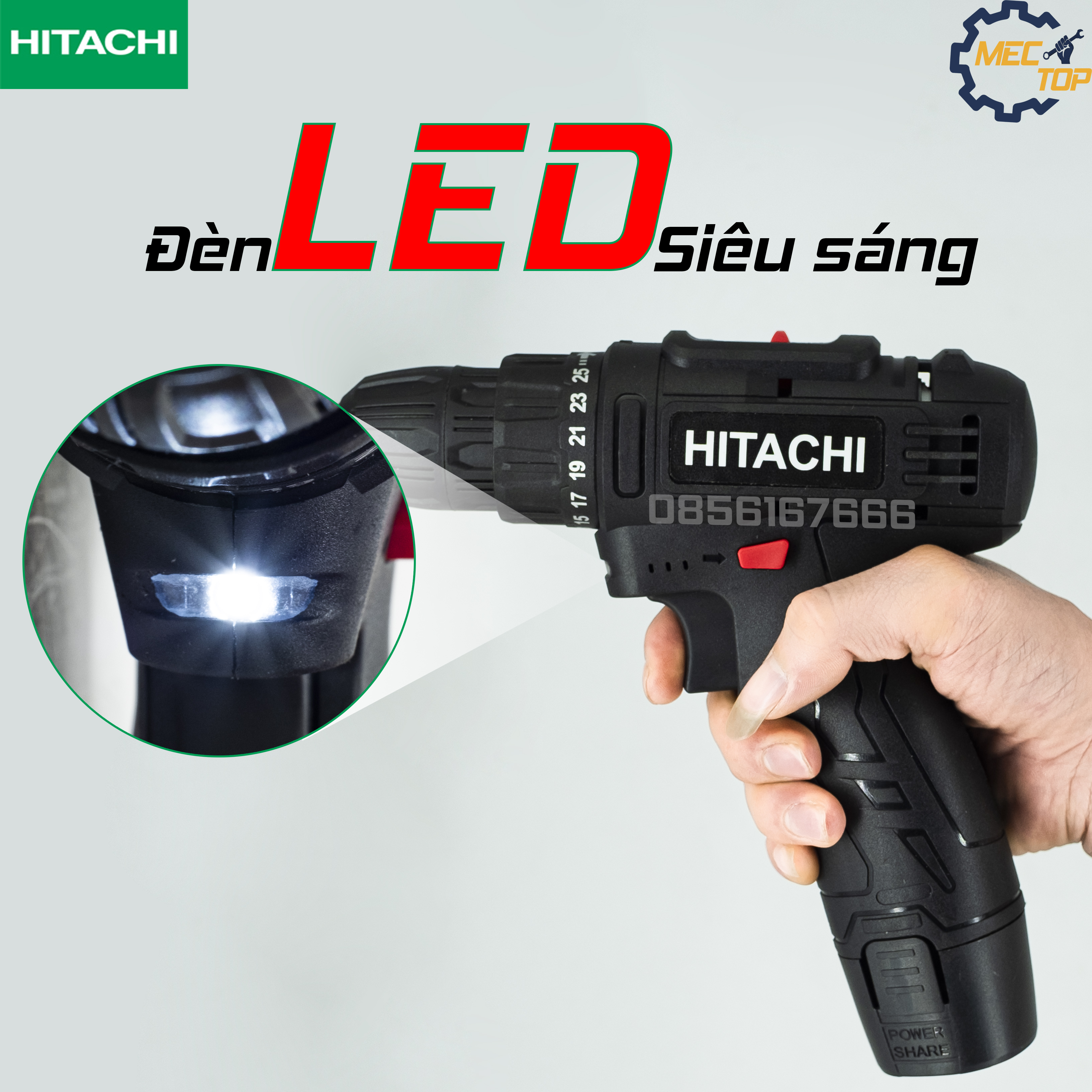 MÁY KHOAN PIN 12V - 2 TỐC ĐỘ - KHOAN PIN 12V