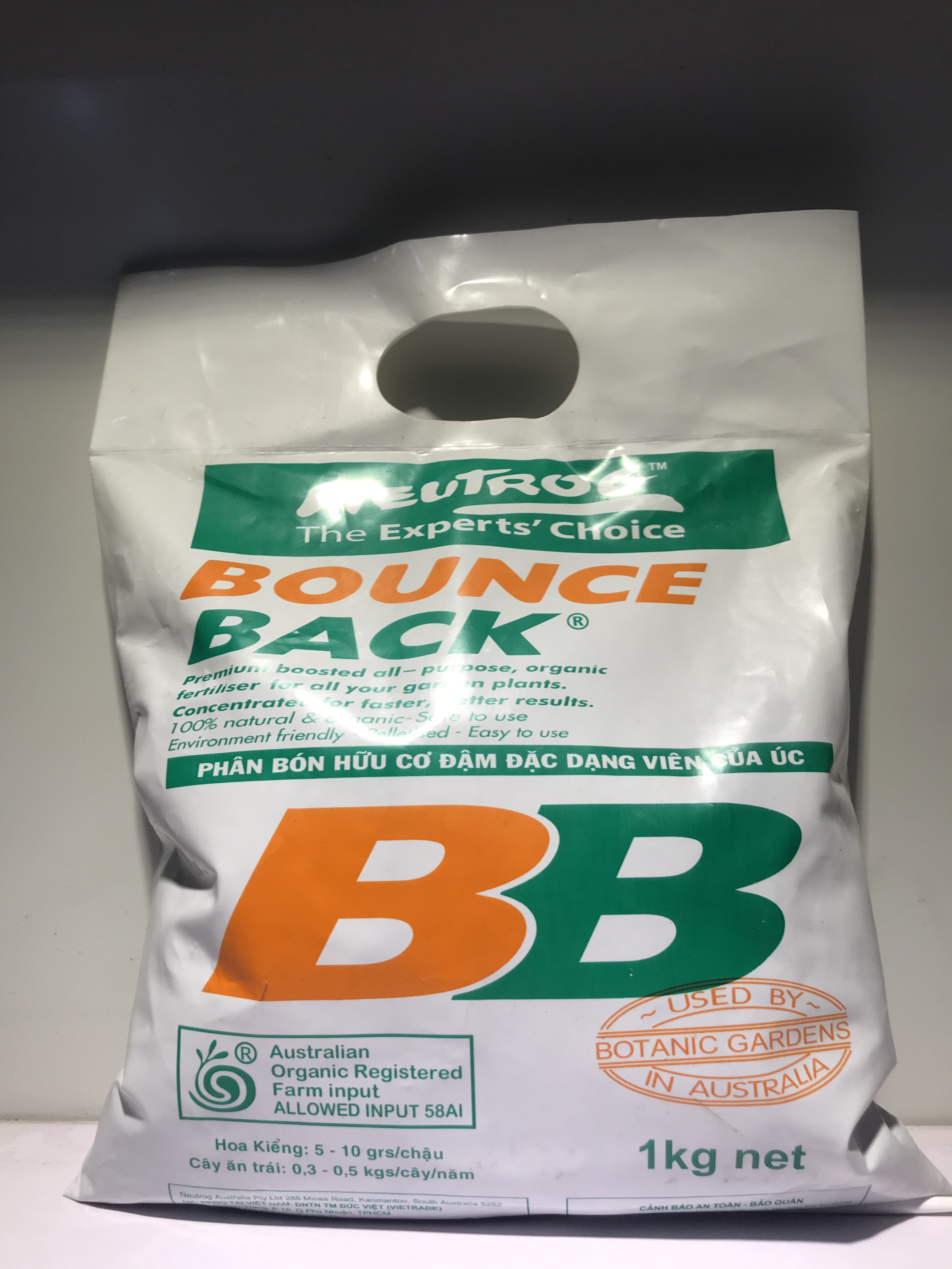 Phân bón hữu cơ đậm đặc dạng viên của úc - BOUNCE BACK