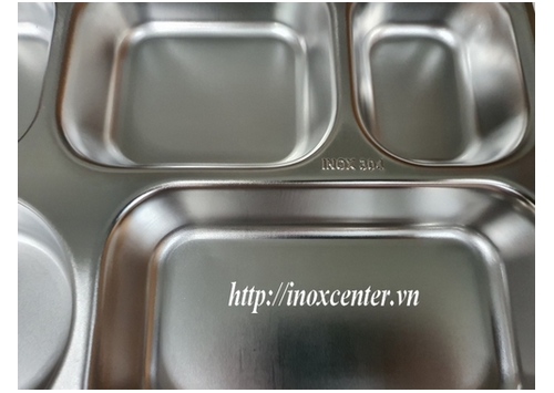 [HCM]Khay cơm 5 ngăn sâu lòng lớn - Inox 304