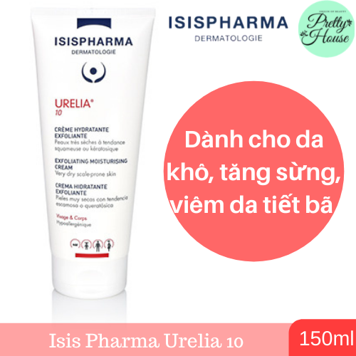 Kem dưỡng da, giảm kích ứng tăng sừng Urelia 10 – ISIS Pharma