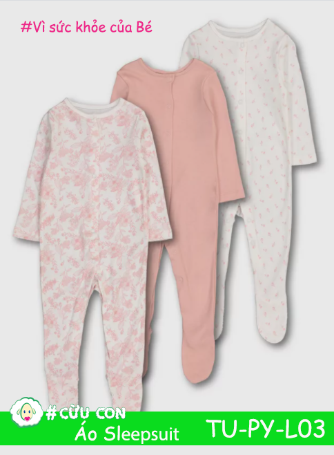 Set áo Sleepsuit TuClothing UK Auth - L03