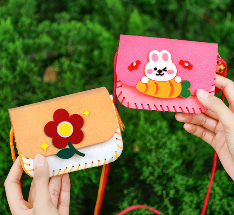 TÚI XÁCH THỦ CÔNG CHO BÉ TỰ LÀM, ĐỒ CHƠI HANDMADE CHO BÉ