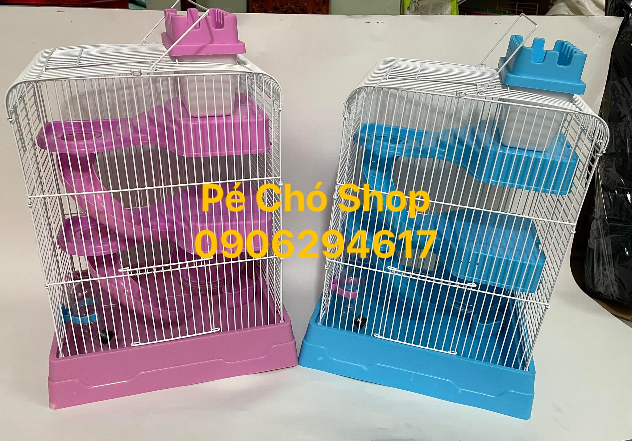[HCM]Lồng hamster Hoàng Tử 3 Tầng vui chơi thỏa thích .