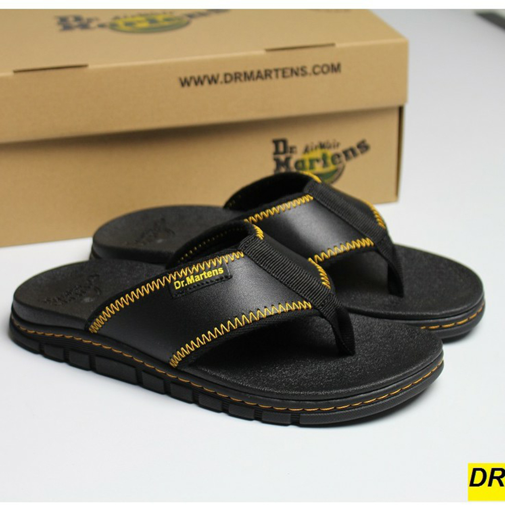Dép da xỏ ngón nk thailand dr.martens - dép nam da bò đẹp quai kẹp siêu bền - dép da nam cao cấp - dép nam da bò kiểu dáng thời trang sang trọng