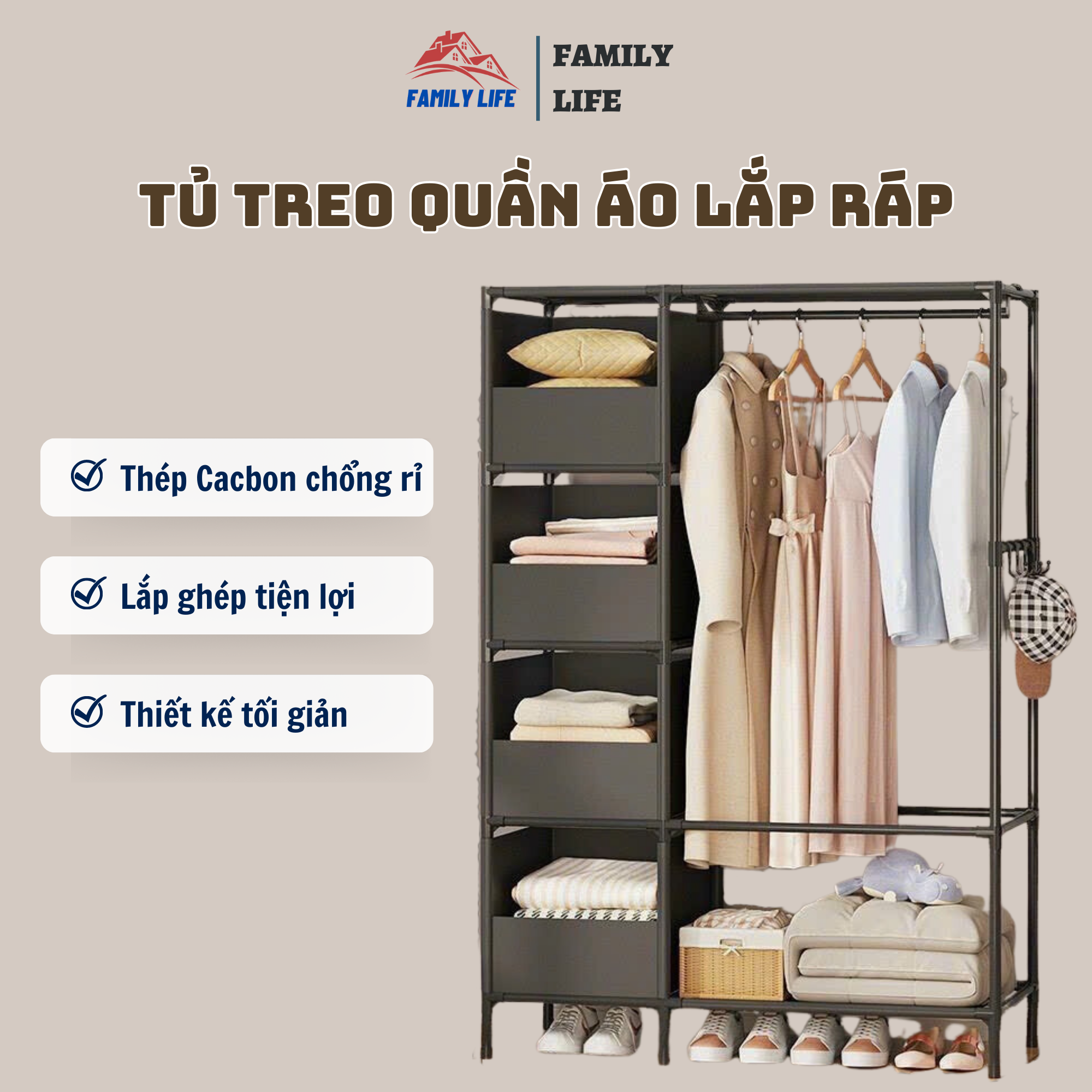 Tủ Nhựa Đựng Quần Áo Gấp Gọn, Cánh Tủ Nam Châm Hiện Đại Trong Suốt, Tủ Để Quần  Áo Lắp Ráp dễ Dàng Antbox Nhựa ABS Cao Cấp | Lazada.vn
