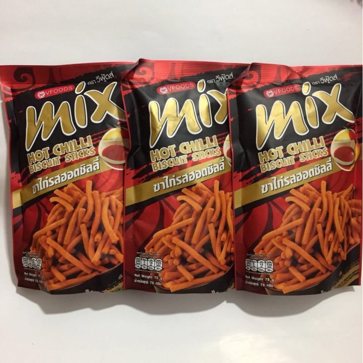 Set 03 gói Bim que Mix Hot Chilli Thái 60g