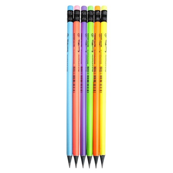 Bút chì đen 2B Neon PC07 (12 cây/hộp)