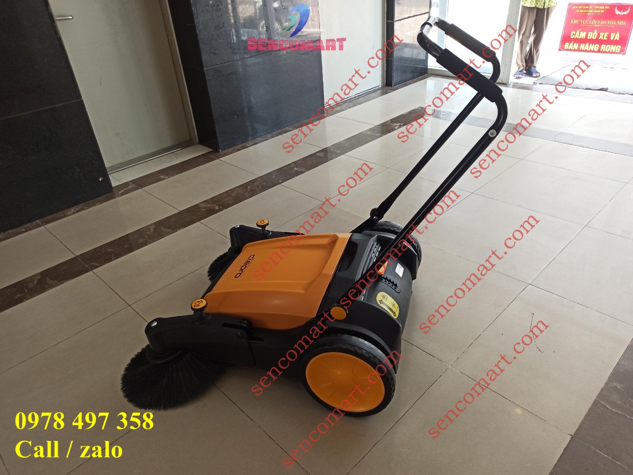 Máy dọn vệ sinh siêu nhanh đẩy tay clepro 103/2