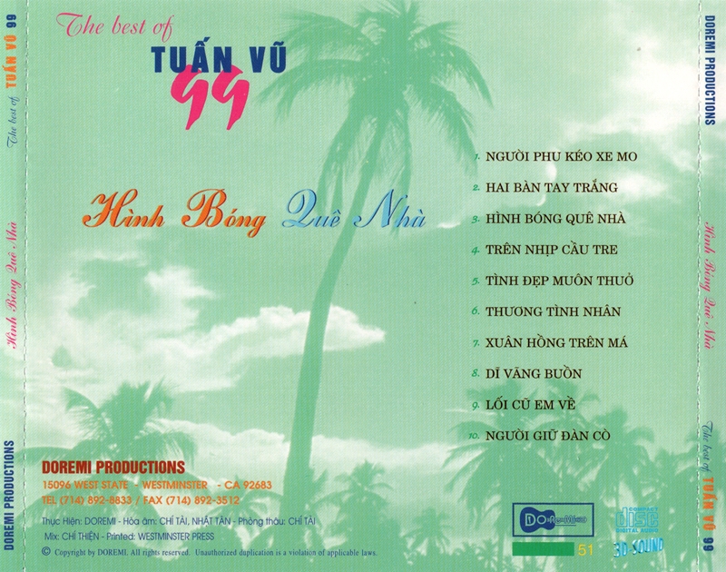 Bộ 6 đĩa cd nhạc Tuấn Vũ 4