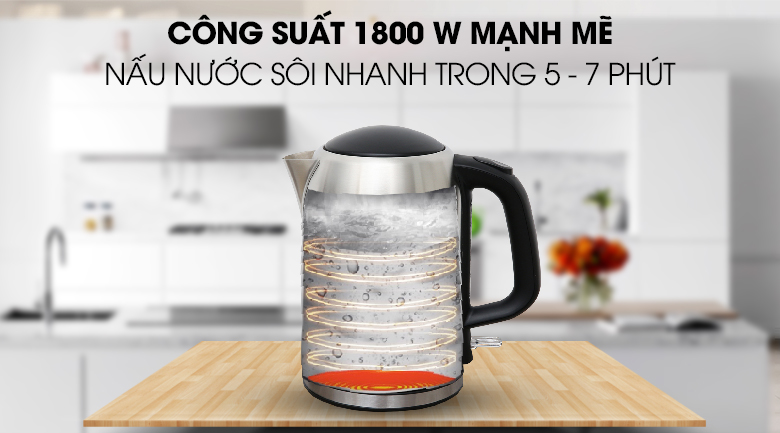 Bình đun siêu tốc Kangaroo 1.7 lít KG-353