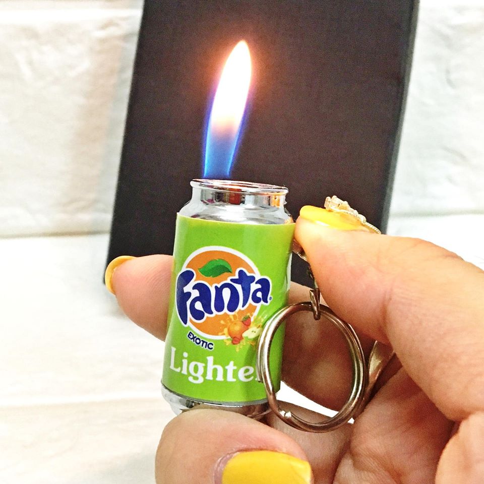 BẬT LỬA - MÓC KHÓA HÌNH LON FANTA- (XÀI GAS)