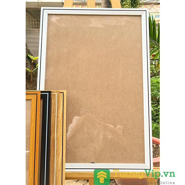 Khung ảnh - khung bằng khen viền khung hiện đại 40x60cm composite, mặt mica treo tường để bàn