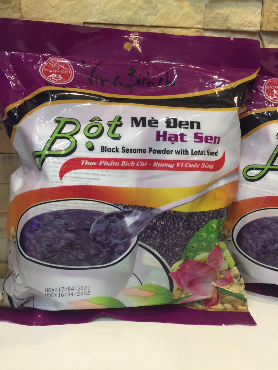 BỘT MÈ ĐEN HẠT SEN BÍCH CHI 350G