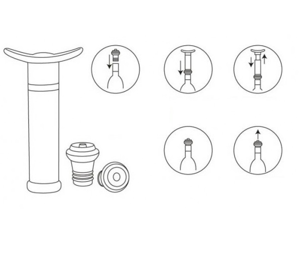 Dụng cụ hút chân không bảo quản riệu vang