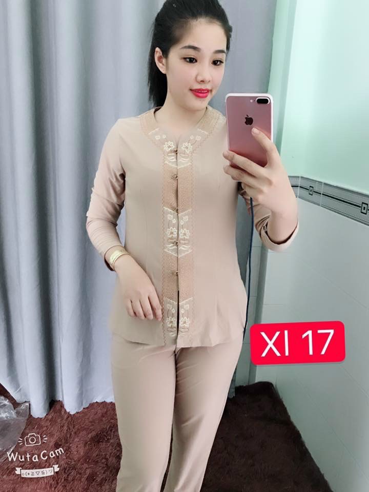 đồ lam đi chùa cao cấp đồ thời trang vải thun co giãn