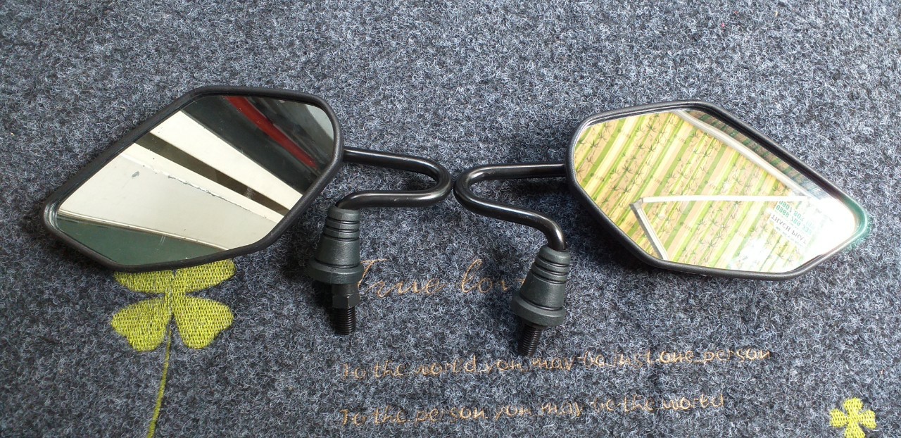 [HCM]kính chiếu hậu chân cong lắp cho cả Ya maha  Hon da hàng loại 1 (giá 50k / cái bên trái)