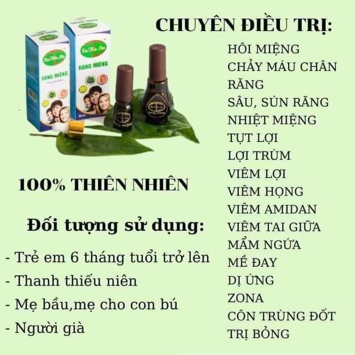 Tinh dầu răng miệng Dạ thảo liên