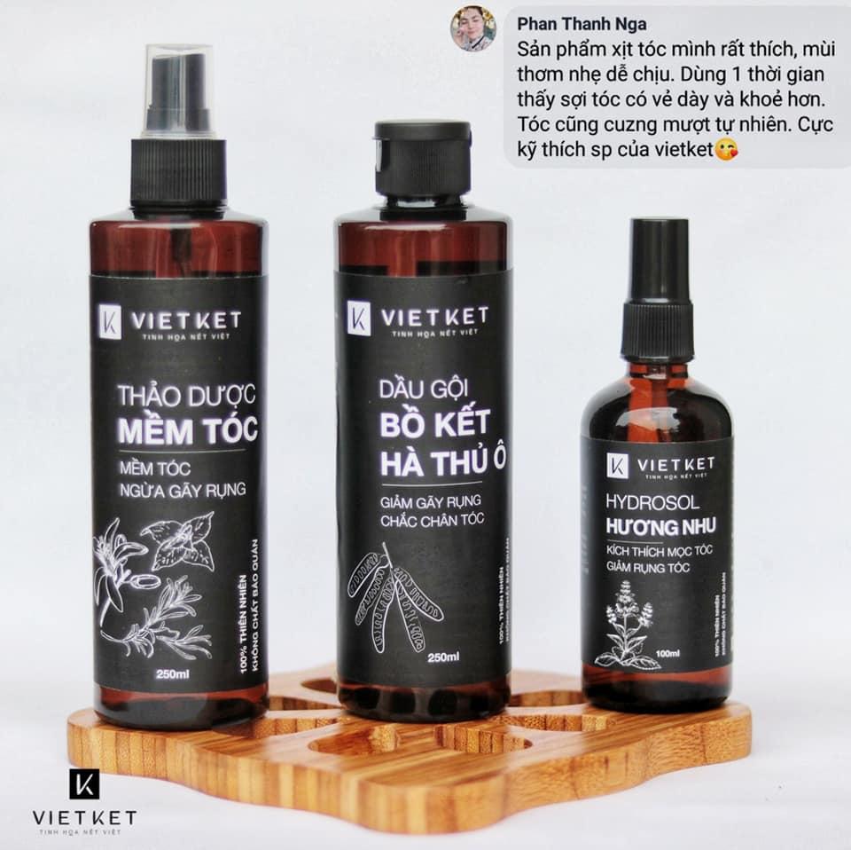 ( Freeship ) Dầu gội bồ kết hà thủ ô việt kết