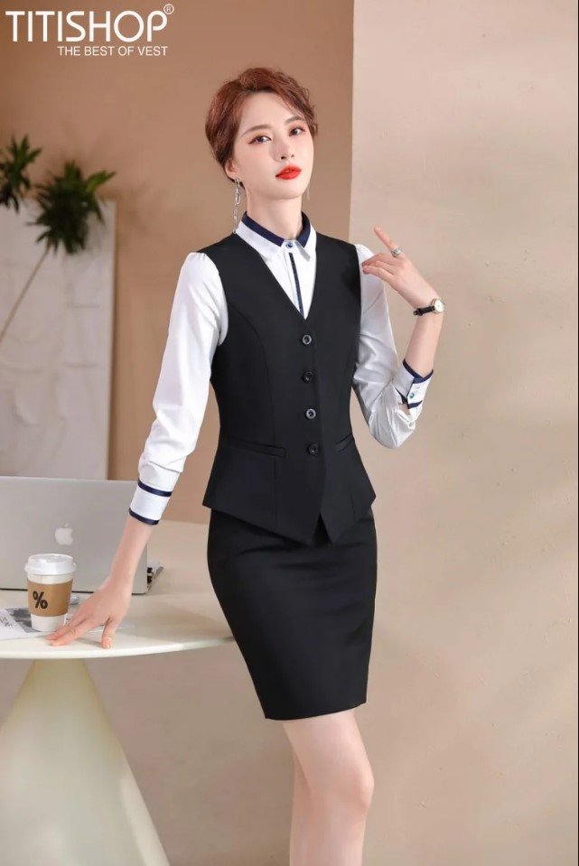 Áo ghile nữ Titishop GILE10 màu đen