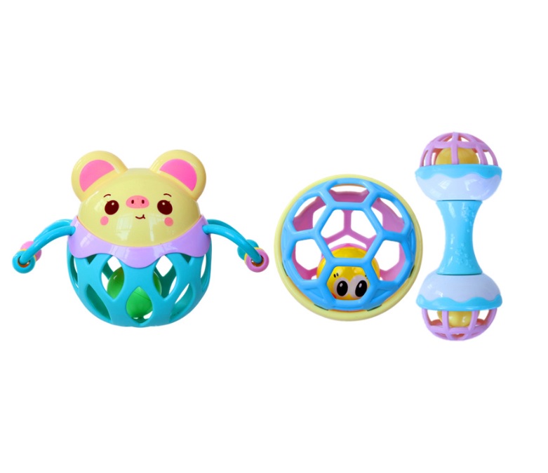 Bộ Set 03 Món Xúc Xắc Lục Lạc Cầm Tay