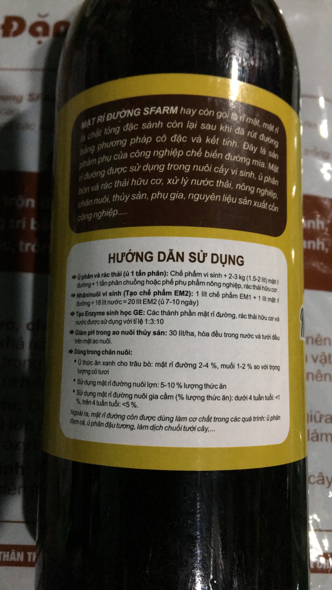 Mật Rỉ Đường SFARM 1 Lít chất lượng