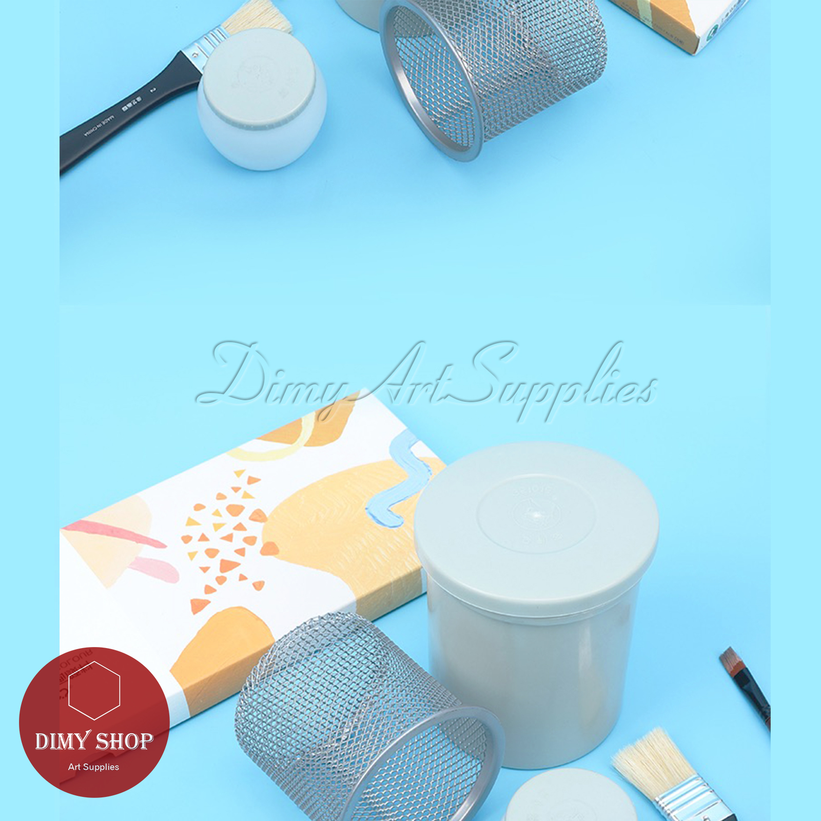 [HCM]Xô tròn rửa cọ vẽ Maries