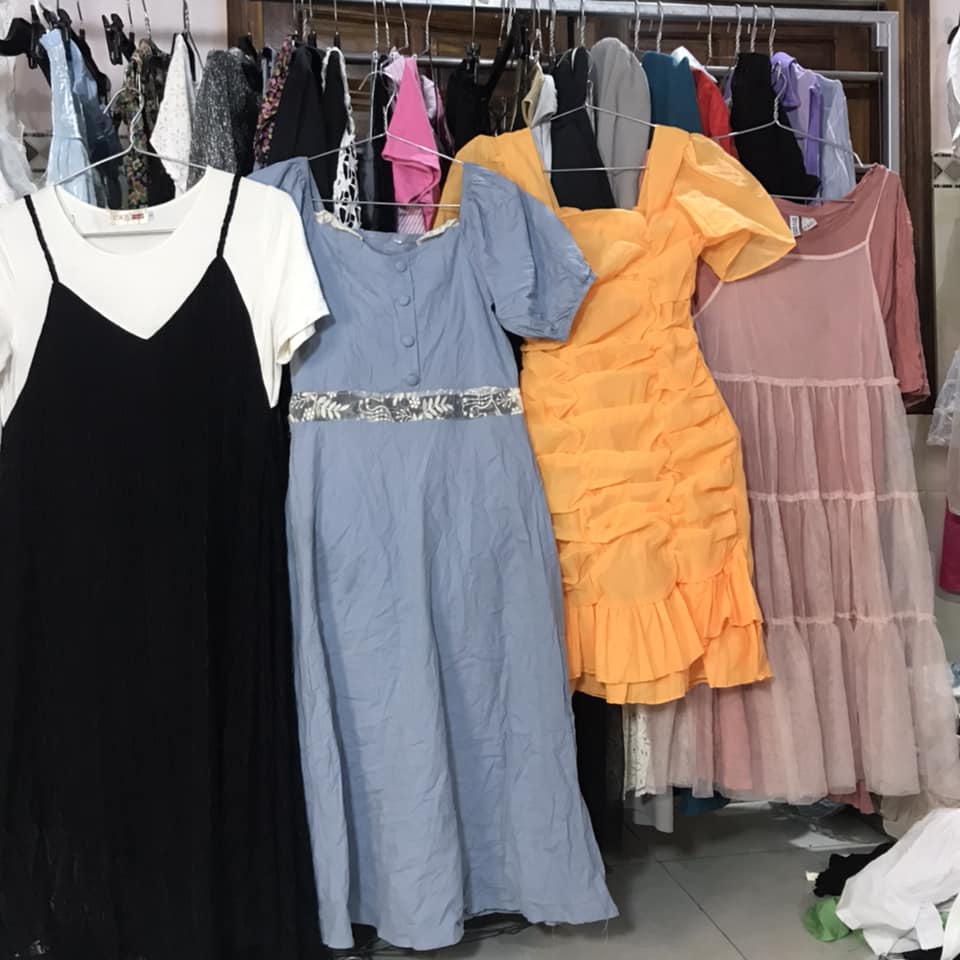 ĐẦM NỮ NGẪU NHIÊN combo sỉ 30 đầm