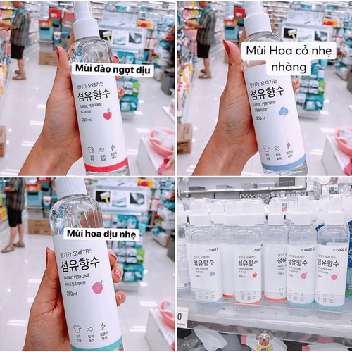 [HCM]1 chai Xịt Thơm Quần Áo Fabric Perfume Hàn Quốc 250ml