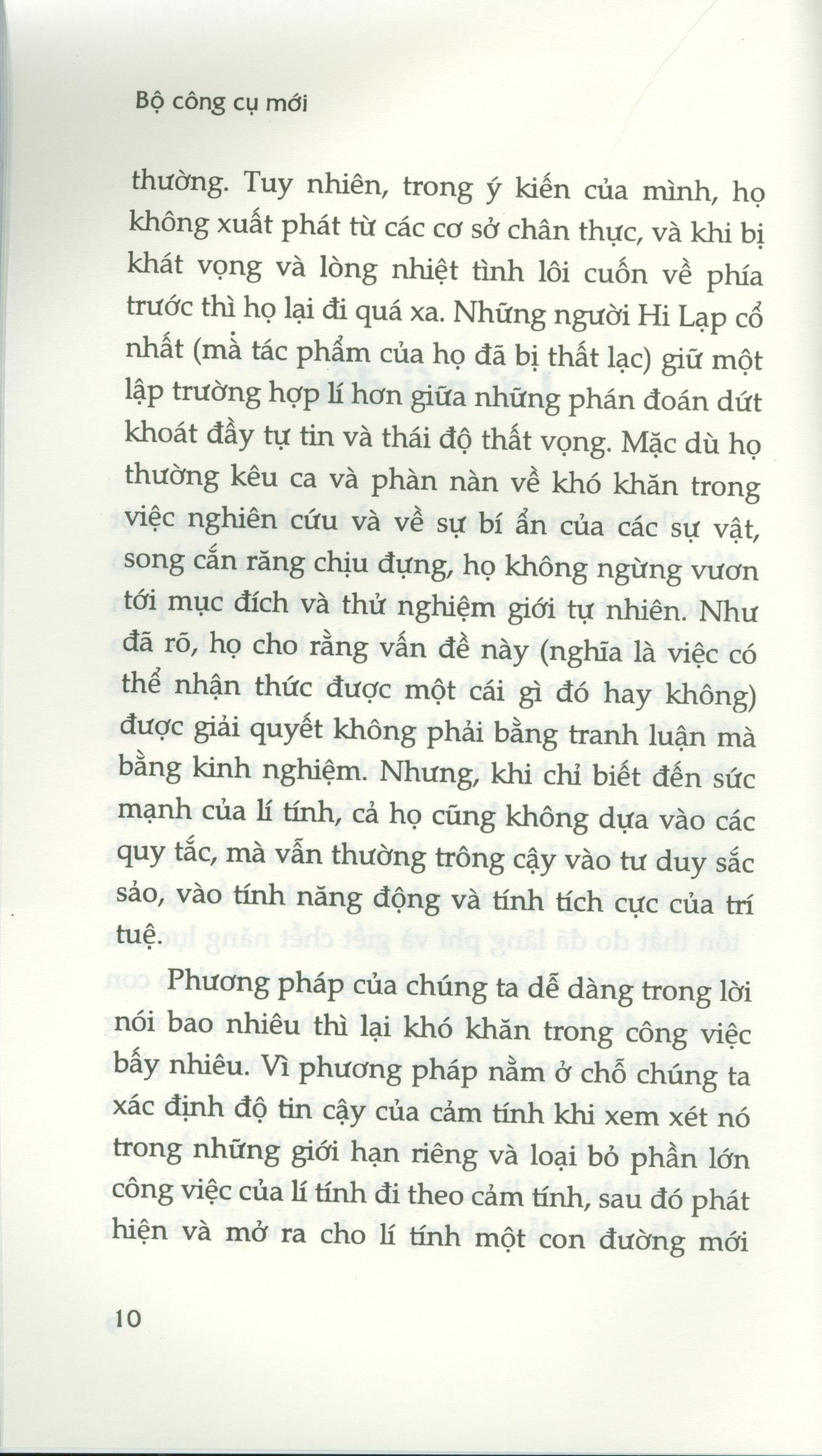 Bộ Công Cụ Mới (Sách Tham Khảo)