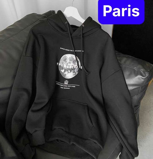 ÁO KHOÁC HOODIE NAM NỮ CHẤT NỈ MẶT TRĂNG CHẤT VẢI DÀY PHOM FROM RỘNG NEW CHỐNG NẮNG NÓNG LẠNH THU ĐÔNG HÈ - PARIS FASHION