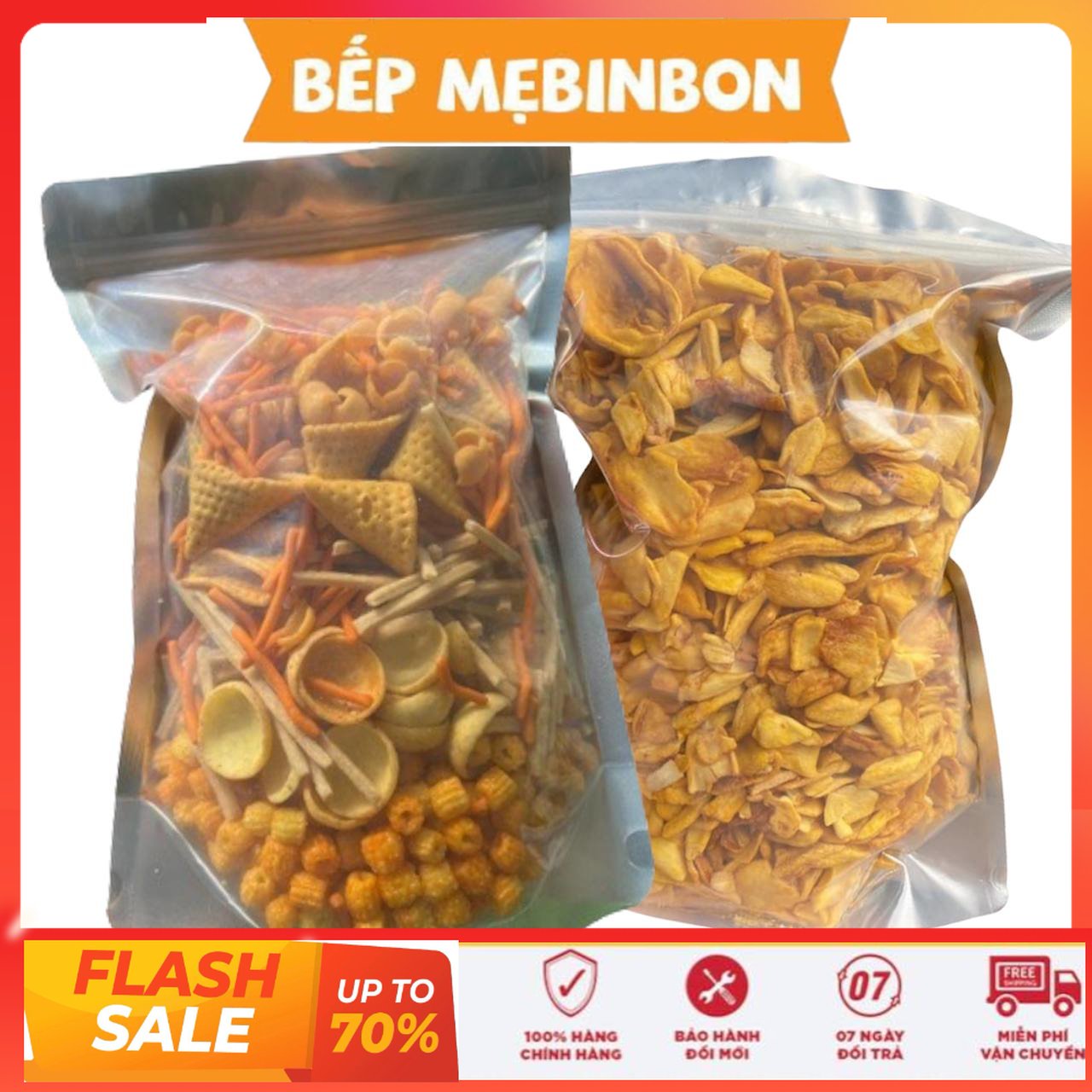 Combo 500g snack tá lả + 500g mít sấy vỡ