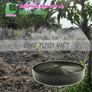 200m Ống dây tưới phun mưa Nguyễn Tân phi 35 đục lỗ sẵn BH 12 tháng Ống thumbnail