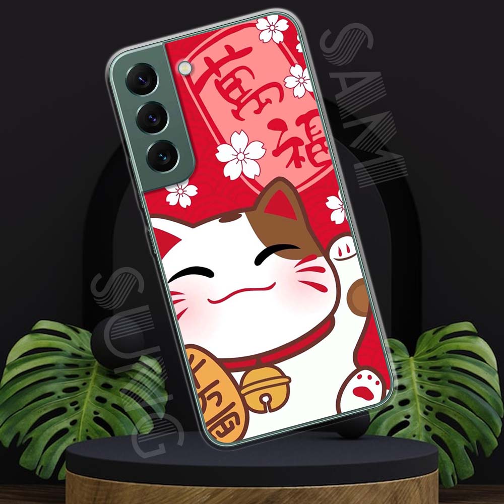 Ốp lưng samsung s22 mẫu bst mèo may mắn tpu
