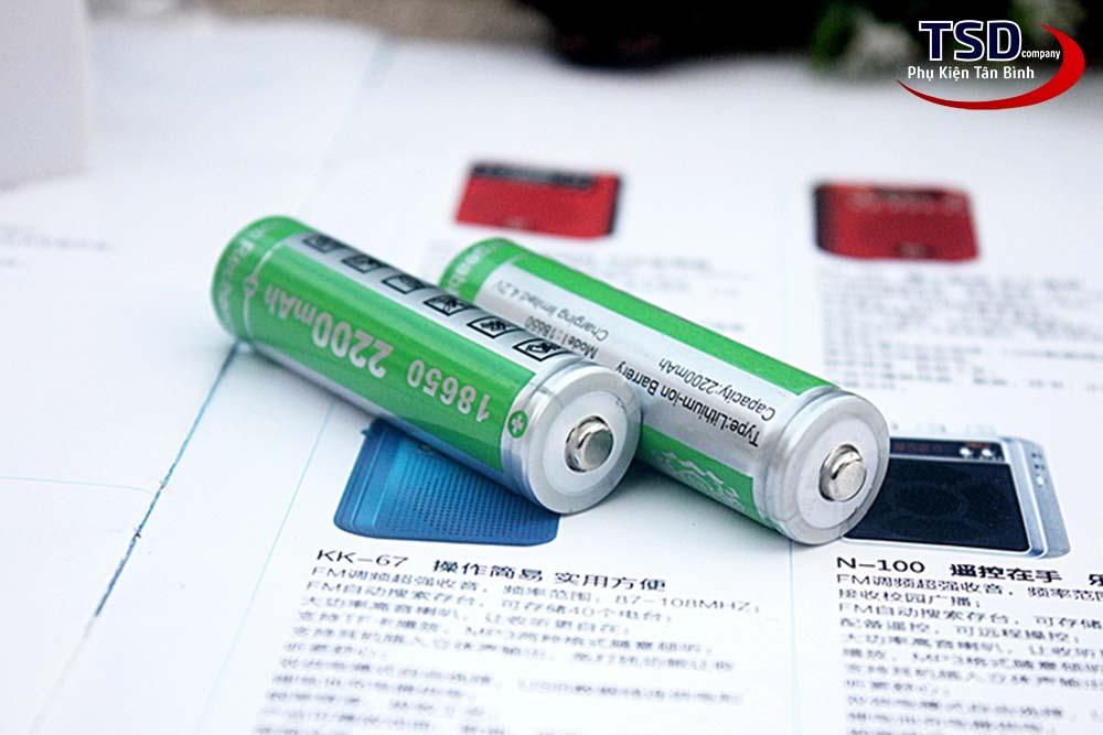 Pin Sạc Lithium-ion 18650 4.2V 2200mAh