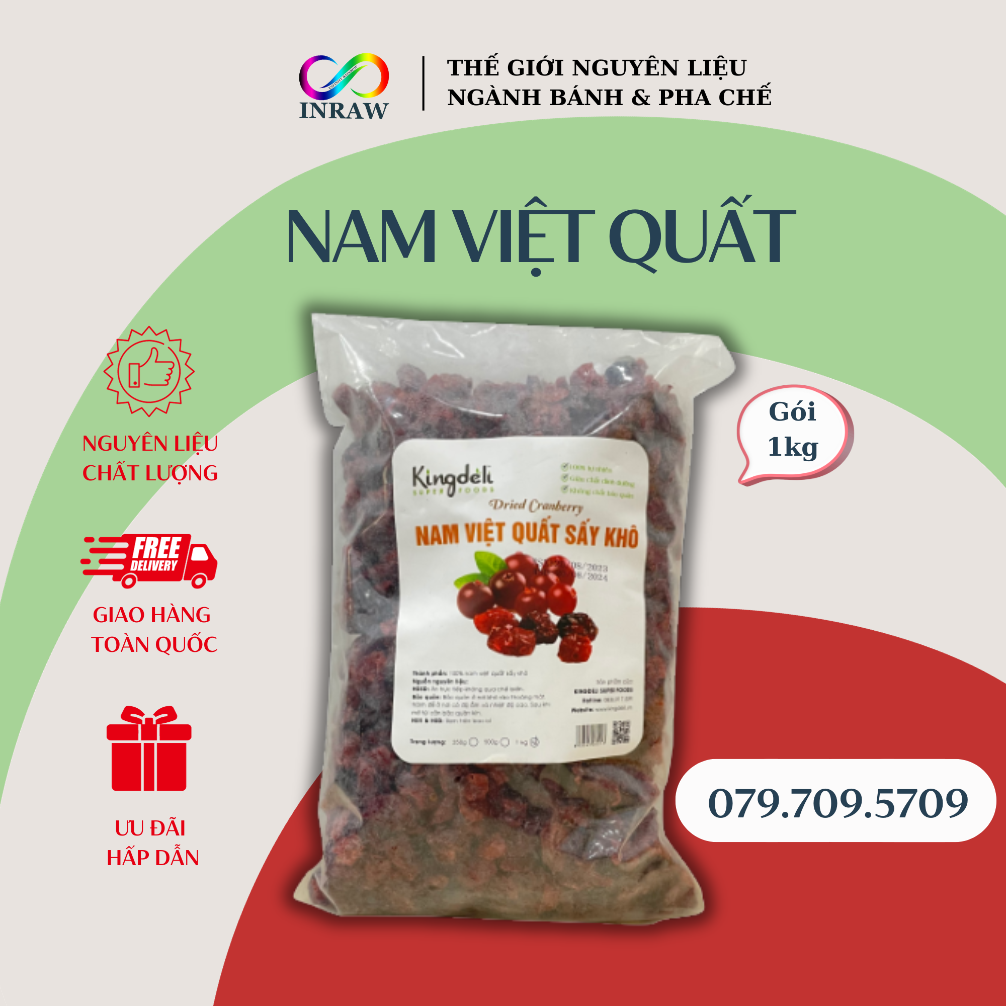Nam việt quất khô nhập khẩu