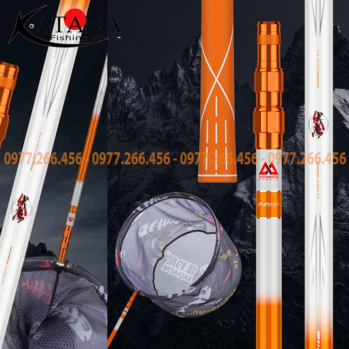 Vợt Cá Carbon MC 1m7, 2m1, 2m5, 2m7, 3m